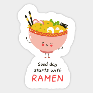 Kawaii Ramen Noodles Sticker